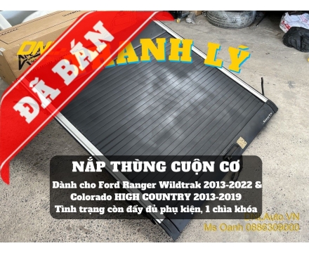 Thanh lý nắp thùng cuộn cơ Ford Ranger Wildtrak (#TL-CCWT-120924)